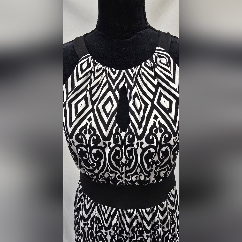 WHBM women S halter fit flare dress skater whimsy goth coastal  wedding - Picture 5 of 11